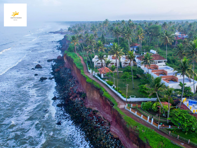 Which are all famous attractions in Varkala?